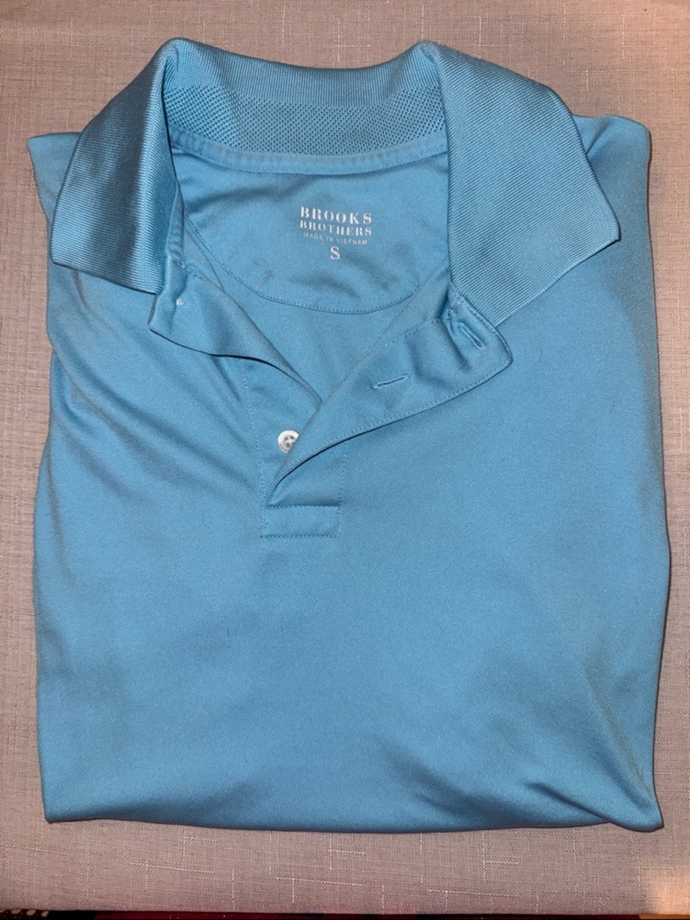 Brooks Brothers Men's Teal Blue Short Sleeve Polo Shirt